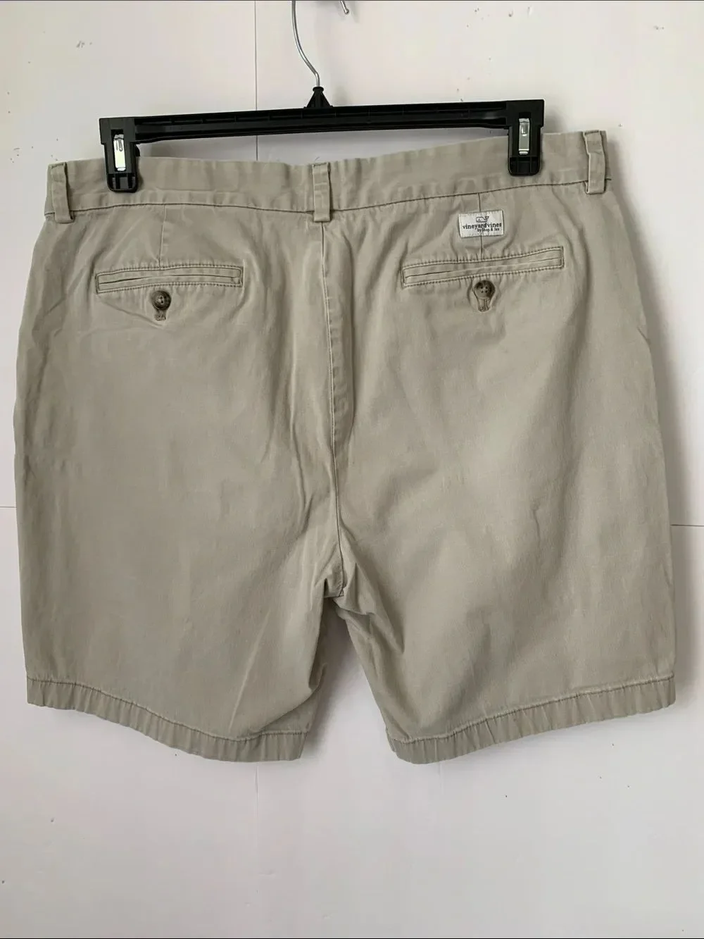 Vineyard Vines Men Chino Stretch Light Gray Shorts Size 36